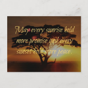 Soluppgång solnedgång vykort