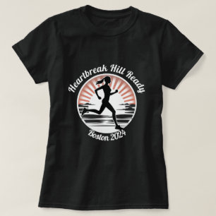 Soluppgång Stride, Boston Marathon T Shirt