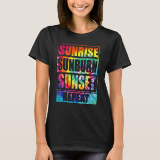 Soluppgång Sunburn Sunset Repea Summer Vibes Tie D T Shirt
