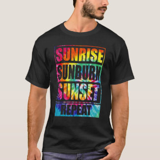 Soluppgång Sunburn Sunset Repea Summer Vibes Tie D T Shirt