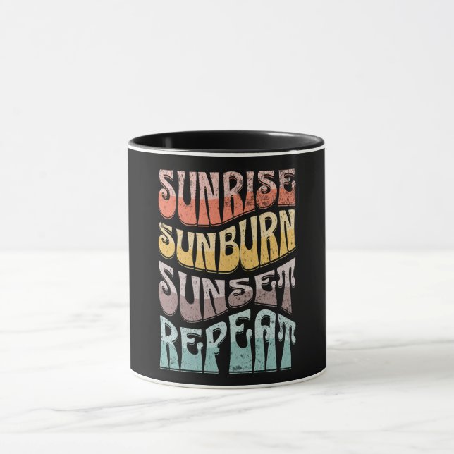 Soluppgång Sunburn Sunset Repeat Mugg (Center)