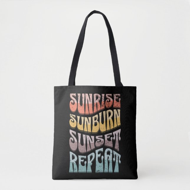 Soluppgång Sunburn Sunset Repeat Tygkasse (Framsida)