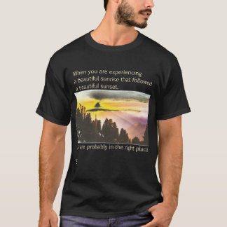 Soluppgång Sunset Berömd Quote Art Ter Scott T Shirt