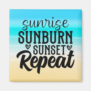 Soluppgång Sunset Cruise Door Magnet