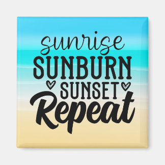 Soluppgång Sunset Cruise Door Magnet