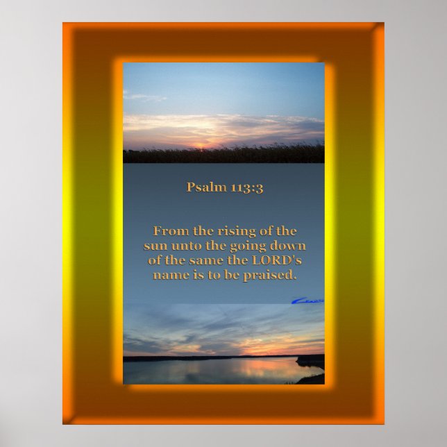 Soluppgång Sunset Poster (Framsidan)