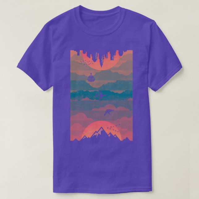 Soluppgång Sunset T Shirt (Design framsida)