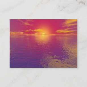 Soluppgång Sunset Visitkort