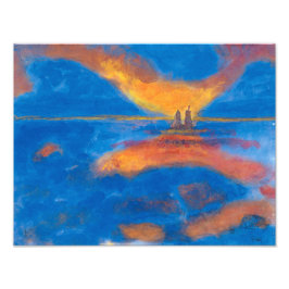 Soluppgång till havs | Emil Nolde | Fototryck