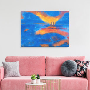 Soluppgång till sjöss Emil Nolde Canvastryck