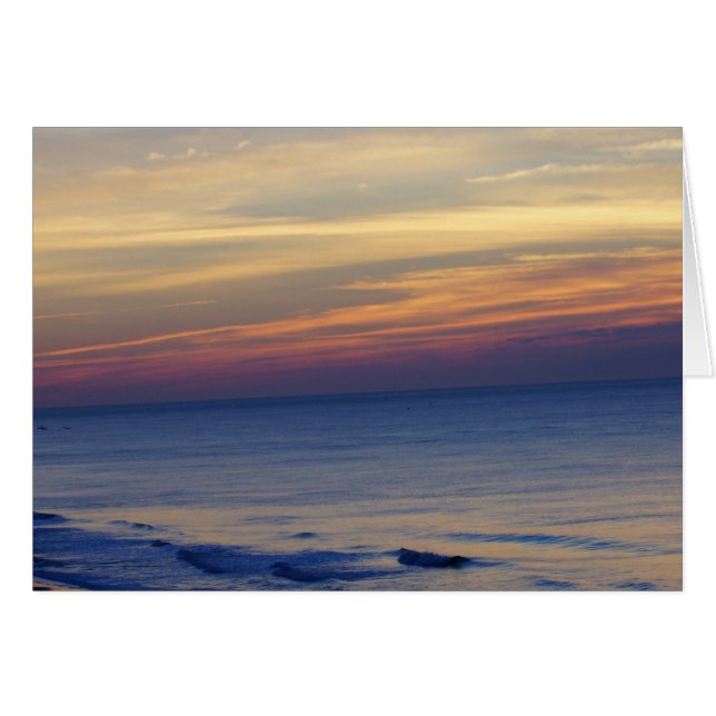 Soluppgång till Sunset Hälsningskort (Framsidan Horizontal)