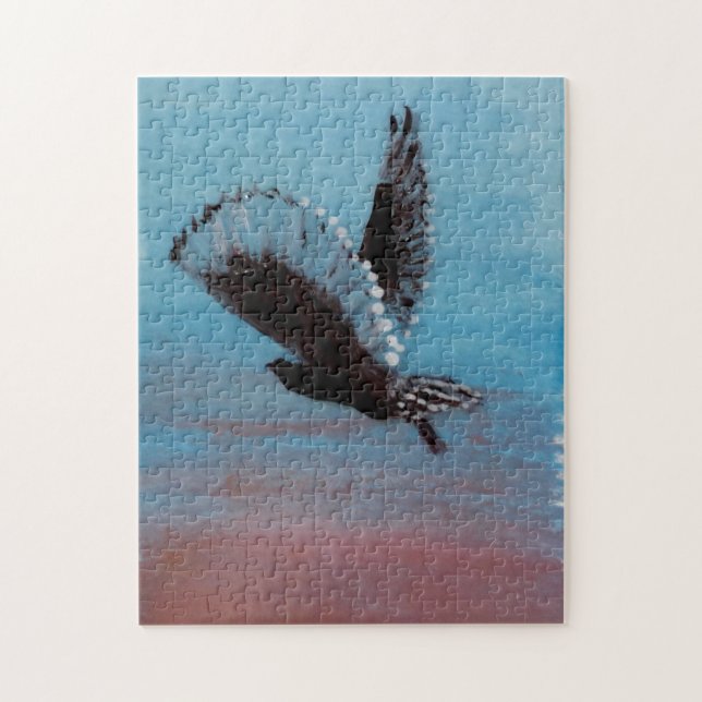 Soluppgång Uggla Art Flies Bird Pussel (Vertikal)