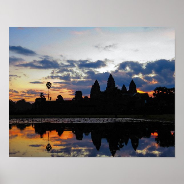 Soluppgång vid Angkor Wat, Kambodja - Poster (Framsidan)