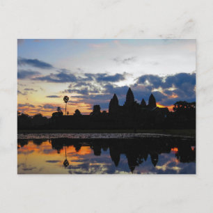 Soluppgång vid Angkor Wat, Kambodja - vykort