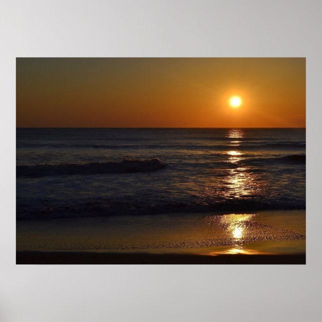 Soluppgång vid Beach av Shirley Taylor Poster (Framsidan)