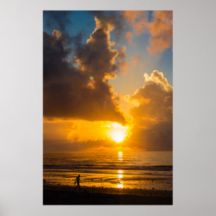 Soluppgång vid Cape Canaveral, Florida Poster