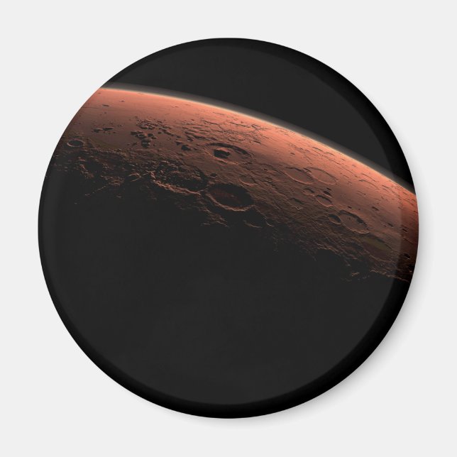 Soluppgång vid Gale Crater Planet Mars Magnet (Framsidan)