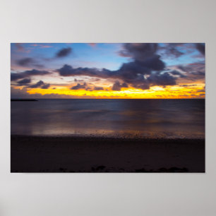 Soluppgång vid Jetty Park, Fort Pierce, Florida Poster