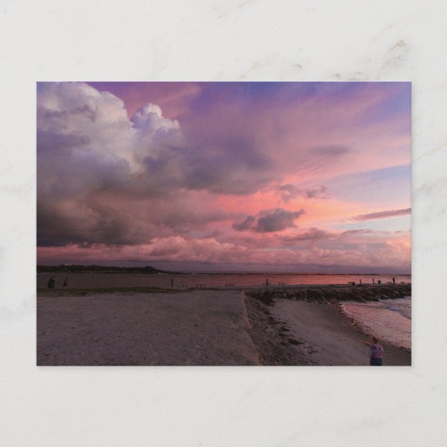 Soluppgång vid Jetty Park, Fort Pierce, Florida Vykort (Framsida)