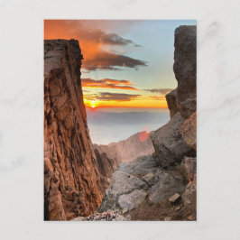 Soluppgång vid Mt. Whitney Trail Vykort