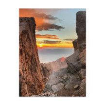 Soluppgång vid Mt. Whitney Trail