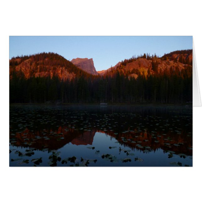 Soluppgång vid Nymph Sjö I Hälsningskort (Framsidan Horizontal)