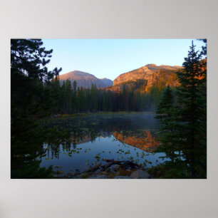 Soluppgång vid Nymph Sjö II Poster