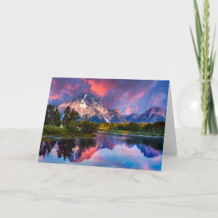 Soluppgång vid Oxbow Bend Kort