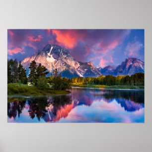 Soluppgång vid Oxbow Bend Poster