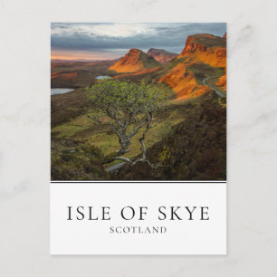 Soluppgång vid Quiraing-bergen på Skye, Skottland Vykort