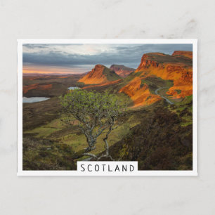 Soluppgång vid Quiraing-bergen på Skye, Skottland Vykort