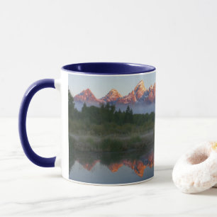 Soluppgång vid Schwabacker Landing vid Grand Teton Mugg