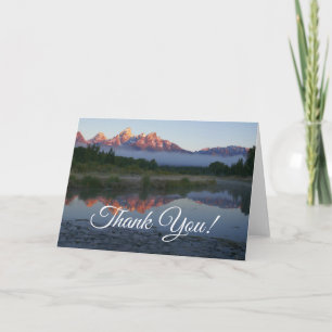 Soluppgång vid Schwabacker Landing vid Grand Teton Tack Kort