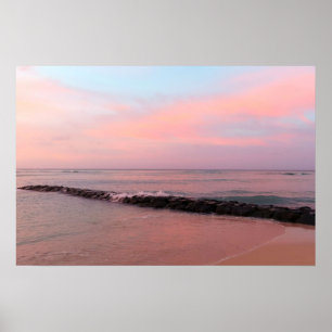 Soluppgång vid Waikiki Beach Poster