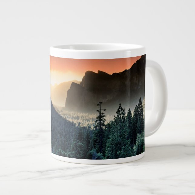 Soluppgång | Yosemite nationalpark Jumbo Mugg (Framsida höger)
