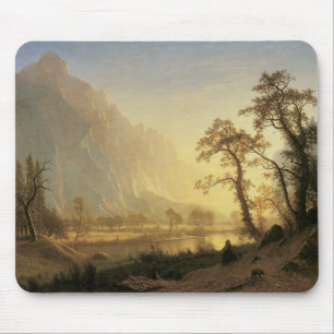 Soluppgång, Yosemite Valley av Albert Bierstadt Musmatta