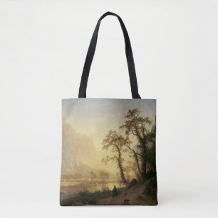 Soluppgång, Yosemite Valley av Albert Bierstadt Tygkasse