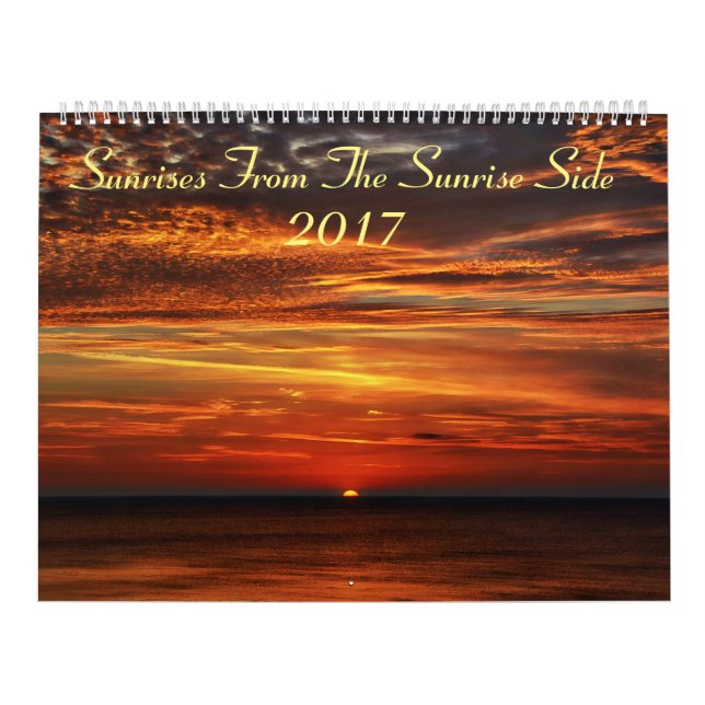 Soluppgångar från soluppgångsidan 2017 kalender (Omslag)