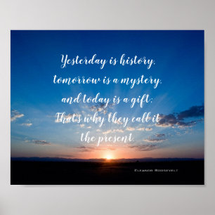 Soluppgången i dag är en lydig inspirationskälla poster