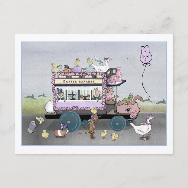 Soluppgången i Påsk Vykort (Framsida)