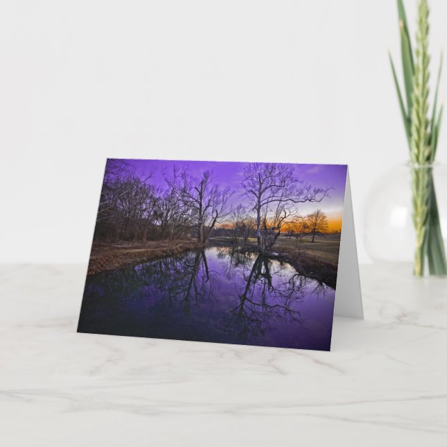 Soluppgången i Seneca parkerar Kort (Framsida)