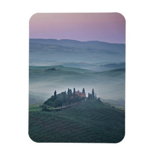Soluppgången över en Tuscany landskap den Magnet