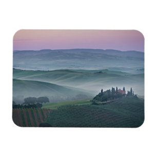 Soluppgången över Tuscany landskap Magnet