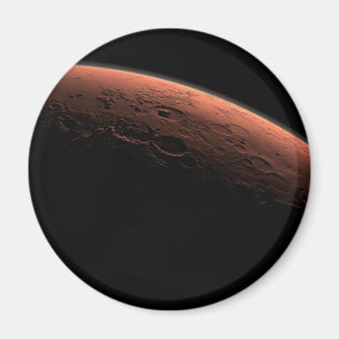 Soluppgången på kulingkraterplanet fördärvar magnet