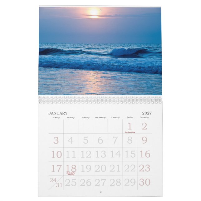 Soluppgångkalender Kalender (Jan 2027)