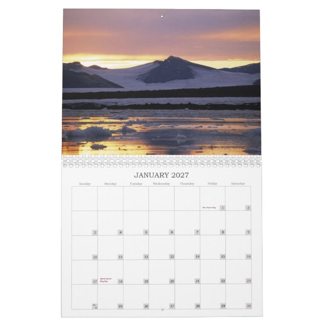 Soluppgångkalender Kalender (Jan 2027)