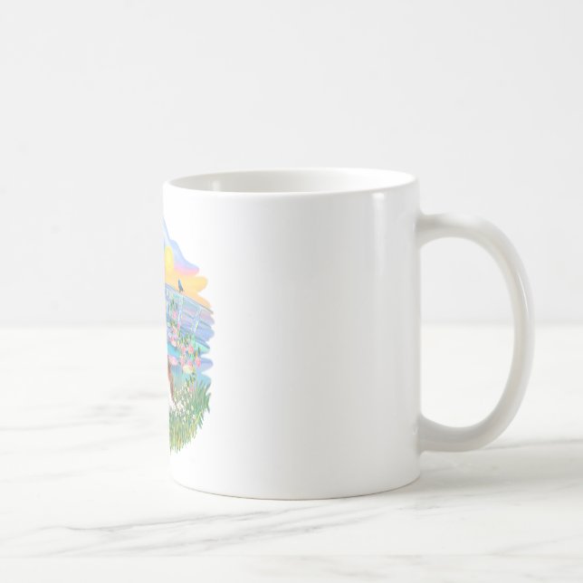 Soluppgångs Liljor - Blenheim Cavalier Kaffemugg (Höger)