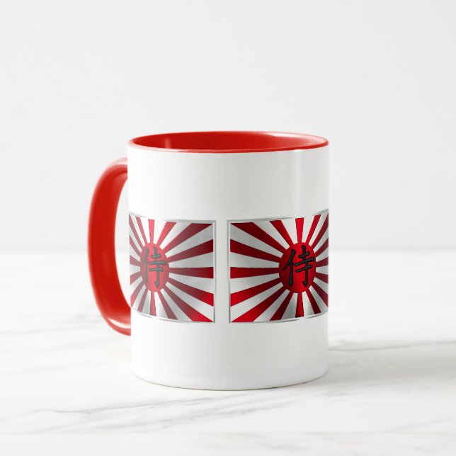Soluppgångsflagga Mugg (Framsida vänster)