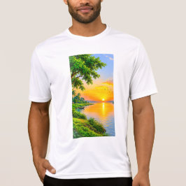 Soluppgångsflodlandskap T Shirt