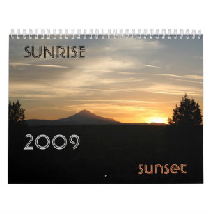 Soluppgångsolnedgång… anpassade! kalender